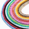 Shiny Garment Material Soft Colorful Glitter Rope Strings Hat Decor Resin Sequin Rope Sandal DIY