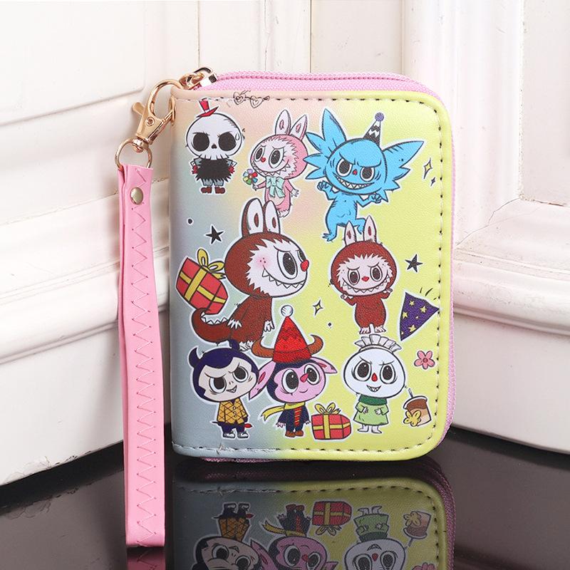 Cartoon Cute and Hot Labubu Male and Female Students Handheld Wallet CLE