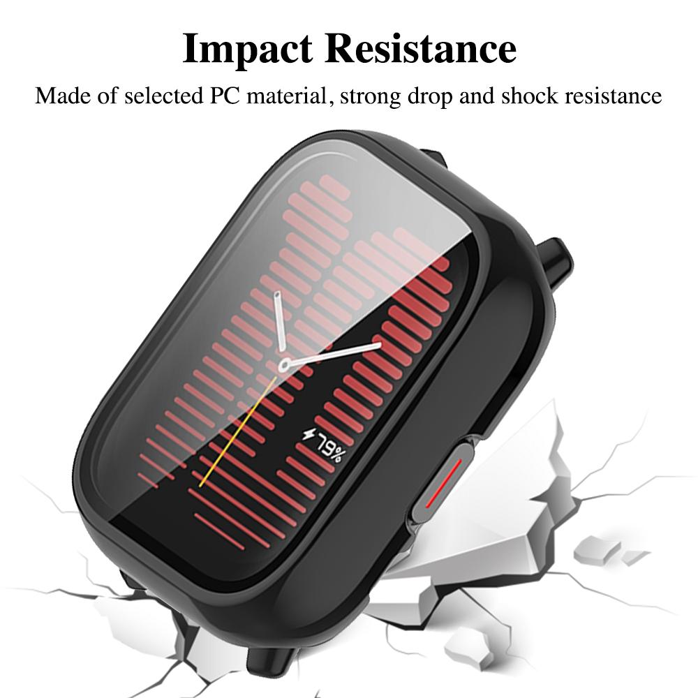 Стекло+Чехол для Amazfit Active Защитное стекло и Жесткий ПК Защитный бампер для Аксессуаров Amazfit Active