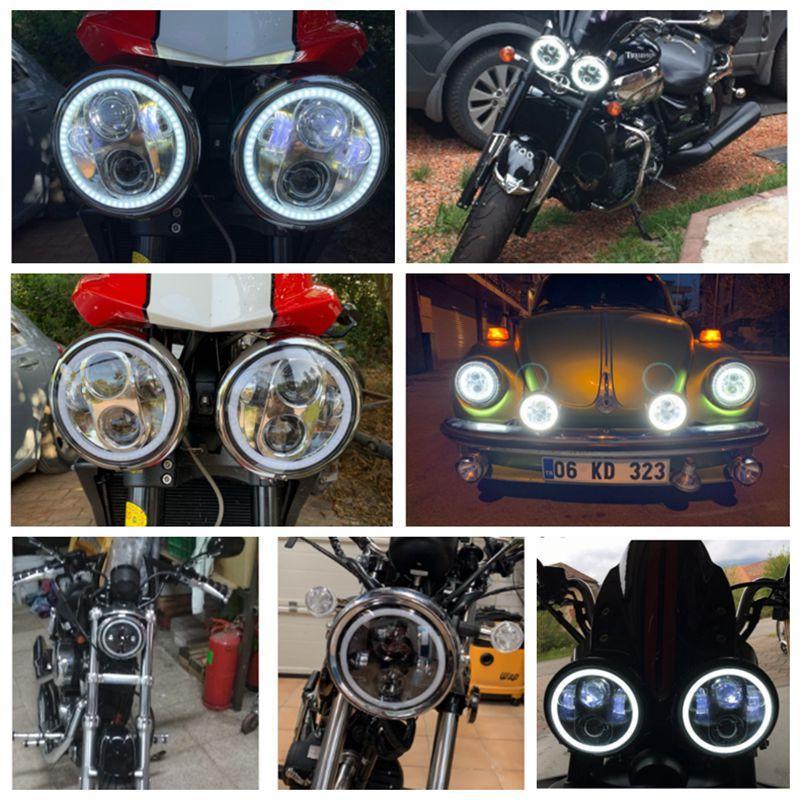 Мотоциклетная фара 5,75 дюйма лампа Halo для Triumph Rocket iii 3 & Speed Triple & Street Triple & Thunde 5 3/4 дюйма