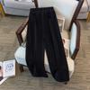 Extra Large Plus-Size Women's Winter High Waist Velvet Pants, Loose Fit, Size 300 Jin (up to 200 Jin available)