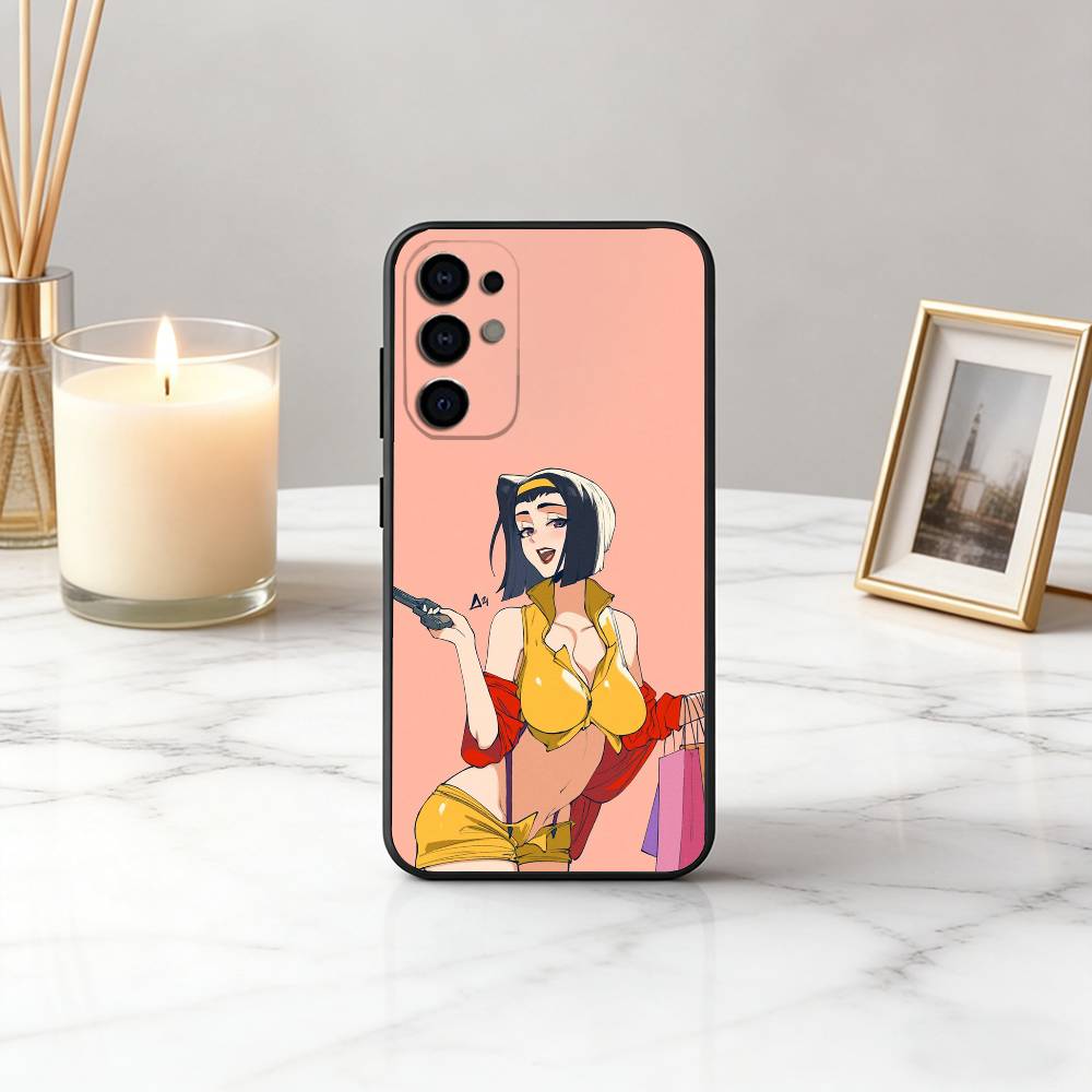 F-Faye C-Cowboy B-Bebop  V-Valentine-es Чехол для телефона Черный Силиконовый Мягкий Для Samsung S25,S24,S21,S22,S23,S30,Ultra,S20,Plus,Fe