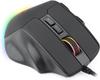 RED SAMURAI Проводная игровая мышь с RGB 12400 7 настраиваемых боковых кнопок и быстрой реакцией 1000 Гц Эргономичный дизайн для подсветки, DPI, кнопок, кнопок,