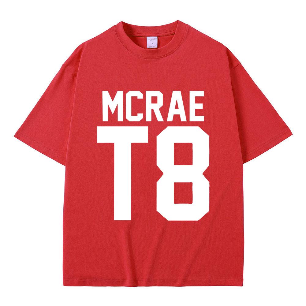 Футболки с изображением певца Тейта Макрэя T8, мужские и женские, модные, винтажные, трендовые, летние, мужские, повседневные, свободного покроя, с круглым вырезом и коротким рукавом