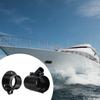 Outboard Rigging Hose Flange Union with Port Yacht Wiring Joint Black Marine Wire Management Tube