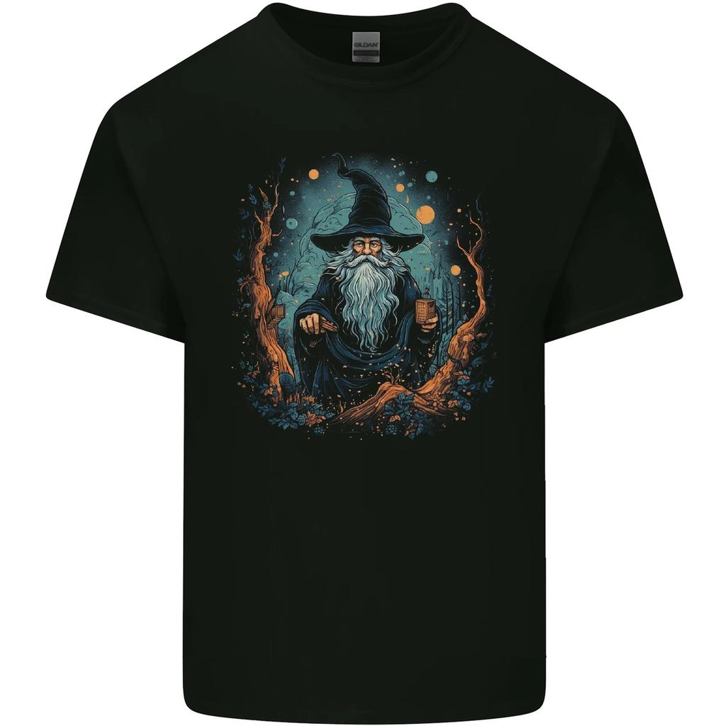 A Wise Old Wizard Fantasy Kids T-Shirt Childrens