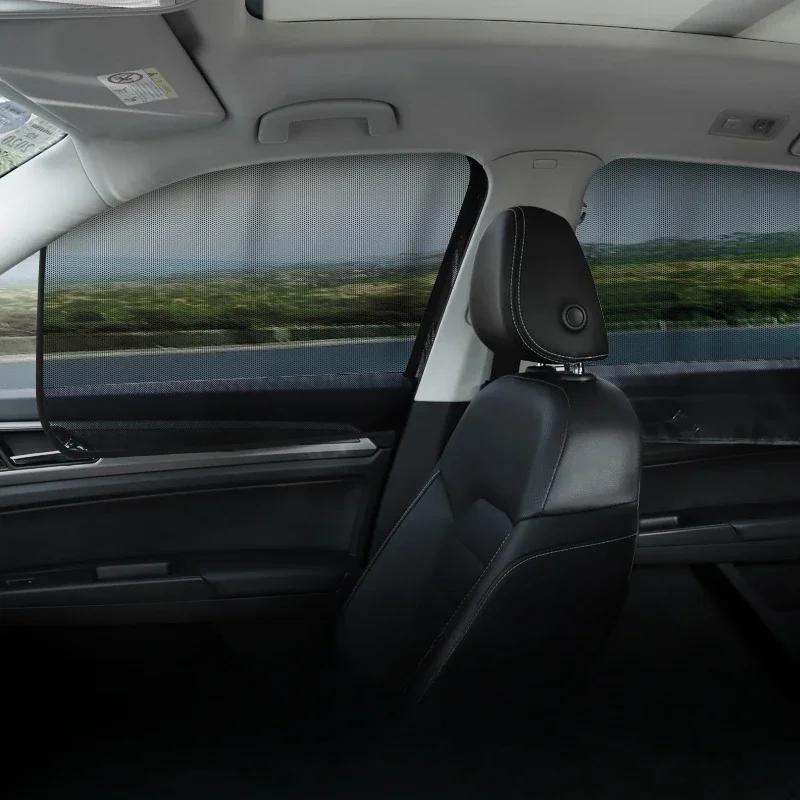 Магнитные сетчатые солнцезащитные шторки для боковых окон автомобиля летом Магнитные присоски Солнцезащитные шторки для боковых окон для использования в автомобиле