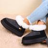 Black Faux Fur Snow Boots for Women Winter Short Plush Coldproof Warm Ankle Boots Woman Comfort Soft Sole Platform Botas Ladies