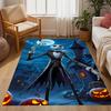 Nightmare Before Christmas Themed Anti-Slip Rugs - Polyester Home Decor, Suitable for Bedrooms, Living Rooms, Doorways, Studios, and Decorations