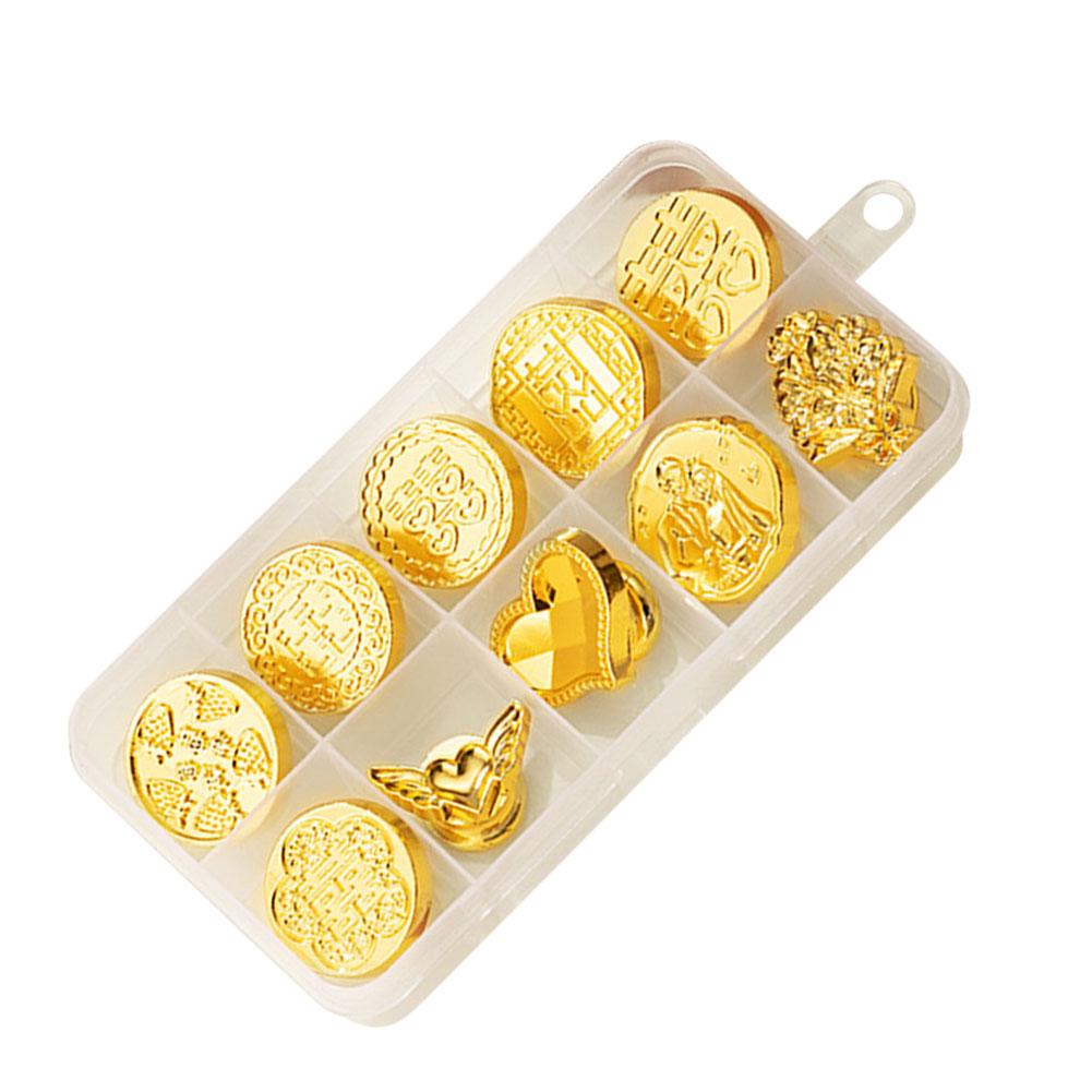 10pcs/box Wax Seal Stamps Christmas Wax Stamps Head Copper Brass Sealing DIY Scrapbooking Envelope Invitation Wedding Decorative