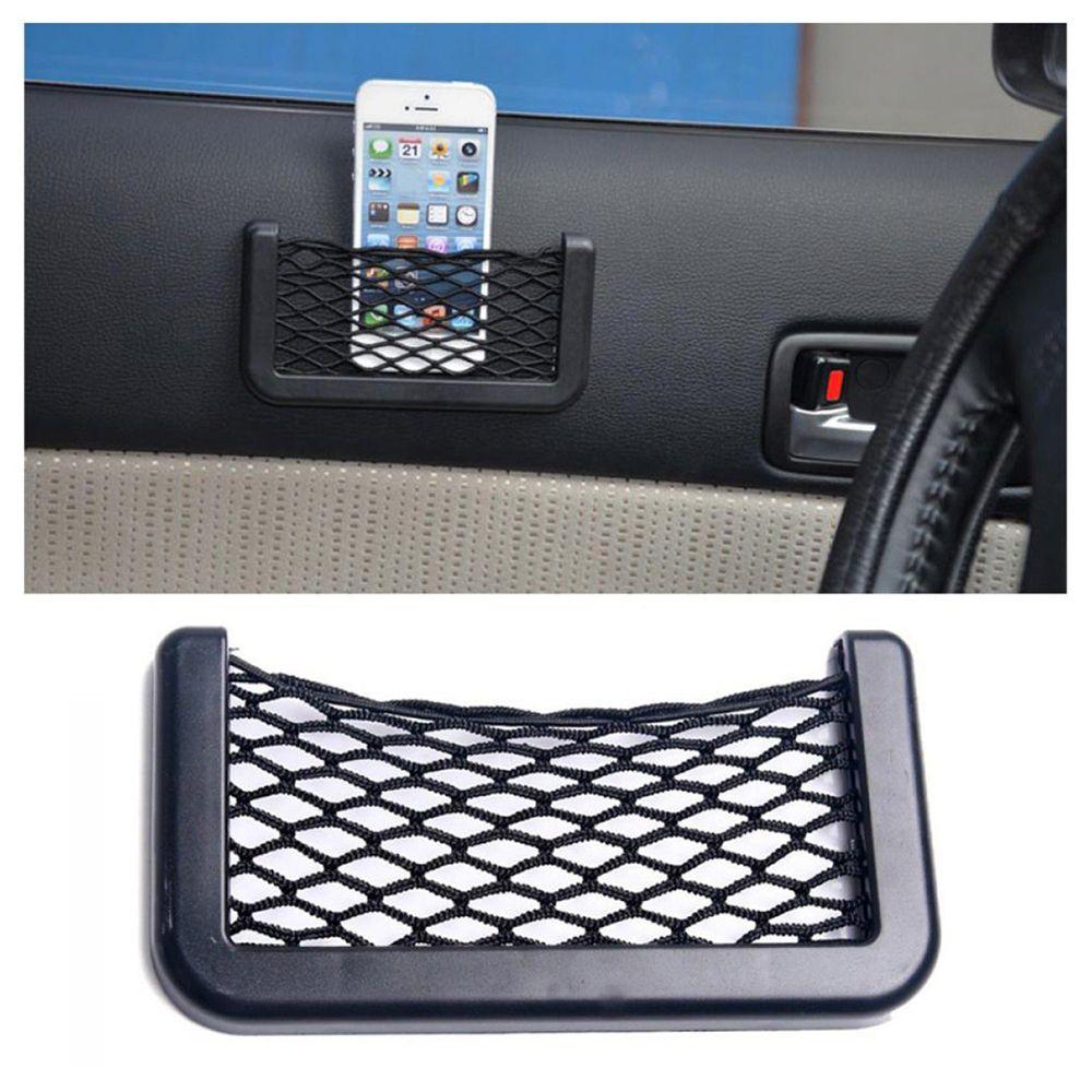 Probable Mesh Resilient Vehicle Car Storage Pocket Car Hanging Ornament Mesh Storage Bag Net Bag