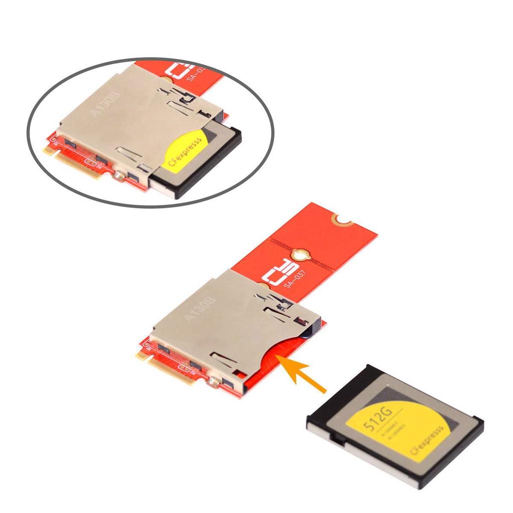 Chenyang USB 3.1 Gen 2 10Gbps CF Express Type B Memory Card Reader - M.2 NVMe PCB Converter Adapter
