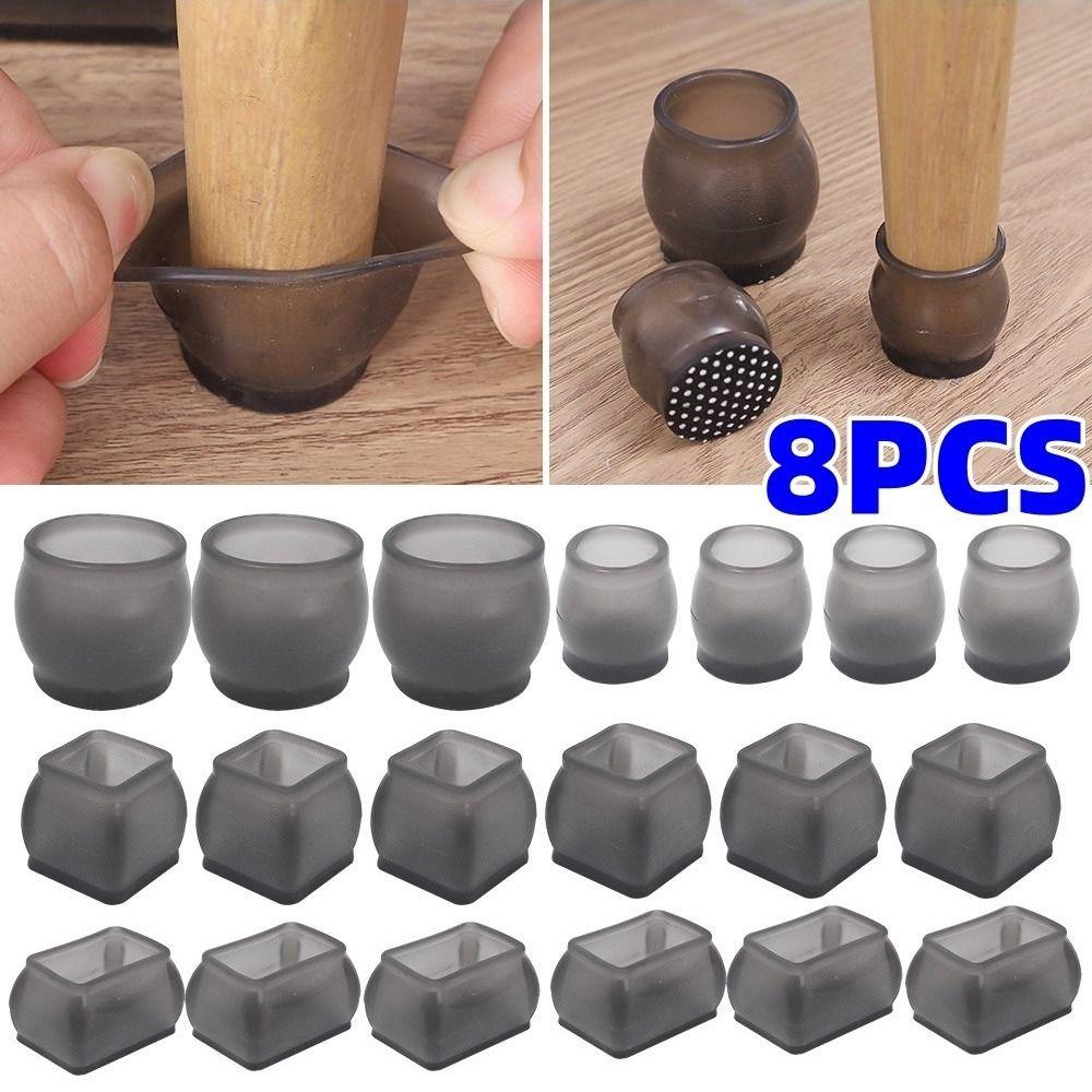 8 шт. Износостойкие накладки для защиты пола, защита для ног, чехлы для ножек мебели, колпачки для ножек стула