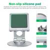 P57 Multifunction Desktop Phone Stand Folding 360° Rotating Metal Tablet Holder for Live Streaming