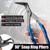 Long Nose 90° Bent Snap-Ring Pliers Heavy-duty Cylinder Internal Ring Remover 90 Degrees Bending Pliers Internal Ring Remover Retaining Circlip Pliers