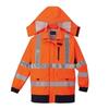 JICHODO 81273 Плащ повышенной видимости, цвет оранжевый, цвет S (с капюшоном) [все вокруг]