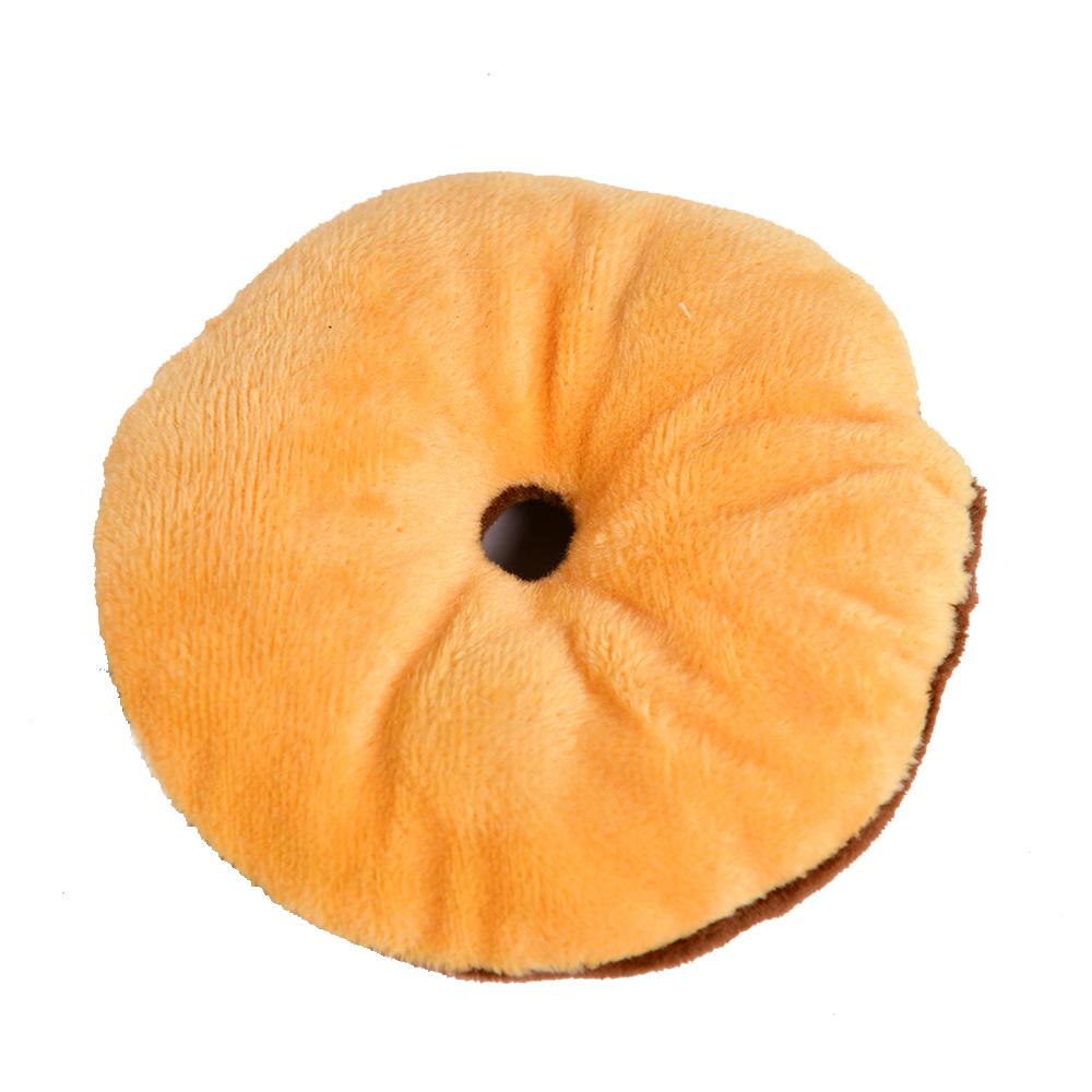 Игрушки-пончики для домашних животных, кошек, собак, плюшевые игрушки-пищалки, прочные товары для собак, игрушки-пищалки для маленьких собак, товары для щенков TY0067