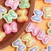 10 шт. акриловые УФ-двойные цветные стерео бусины с бантом DIY ювелирные аксессуары материалы для изготовления браслетов и сережек