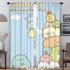 Антимоскитные шторы Sumikko Gurashi для камеры, Хэллоуинское украшение, Элегантные комнатные шторы, 2 шт., Шторы-занавески для гостиной