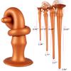 30-60CM Liquid Silicone Scale Anal Strip Butt Plug Dildo Stimulate Anus Vagina Soft Anal Dilator Couple Sex Toys For Women Men