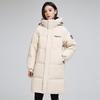 Men's and women's down jackets medium and long new Korean version loose large size couple casual warm jacket