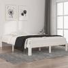 VidaXL Bed Frames White Solid Pine Wood 140x200 Cm 810366