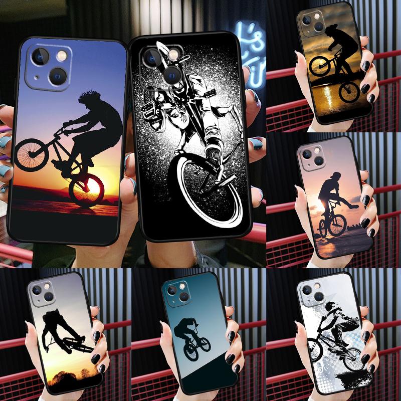 Чехол для телефона BMX Велосипед Экстремальный спорт Для iPhone 16 Pro Max 11 12 13 14 15 Pro Mini XS X XR 16 Plus 16e Защитная крышка Coque