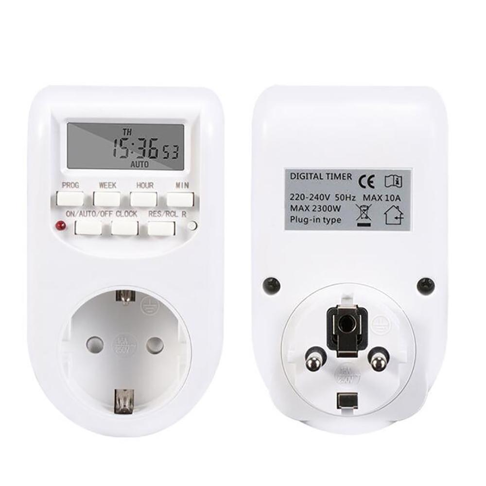 EU Plug Smart Electronic Digital Time Controller Time Switch Socket AVE