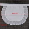 Woman Half Waist Cooking Kitchen Apron Short Lolita Maid Sexy Lace Black White Bib Beauty Flower Coffee Shop Pinafore Home Work