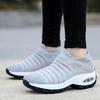 Fashion Women's new low heel comfortable mesh transparent women's walking air cushion non-slip casual sports shoes plus size 42