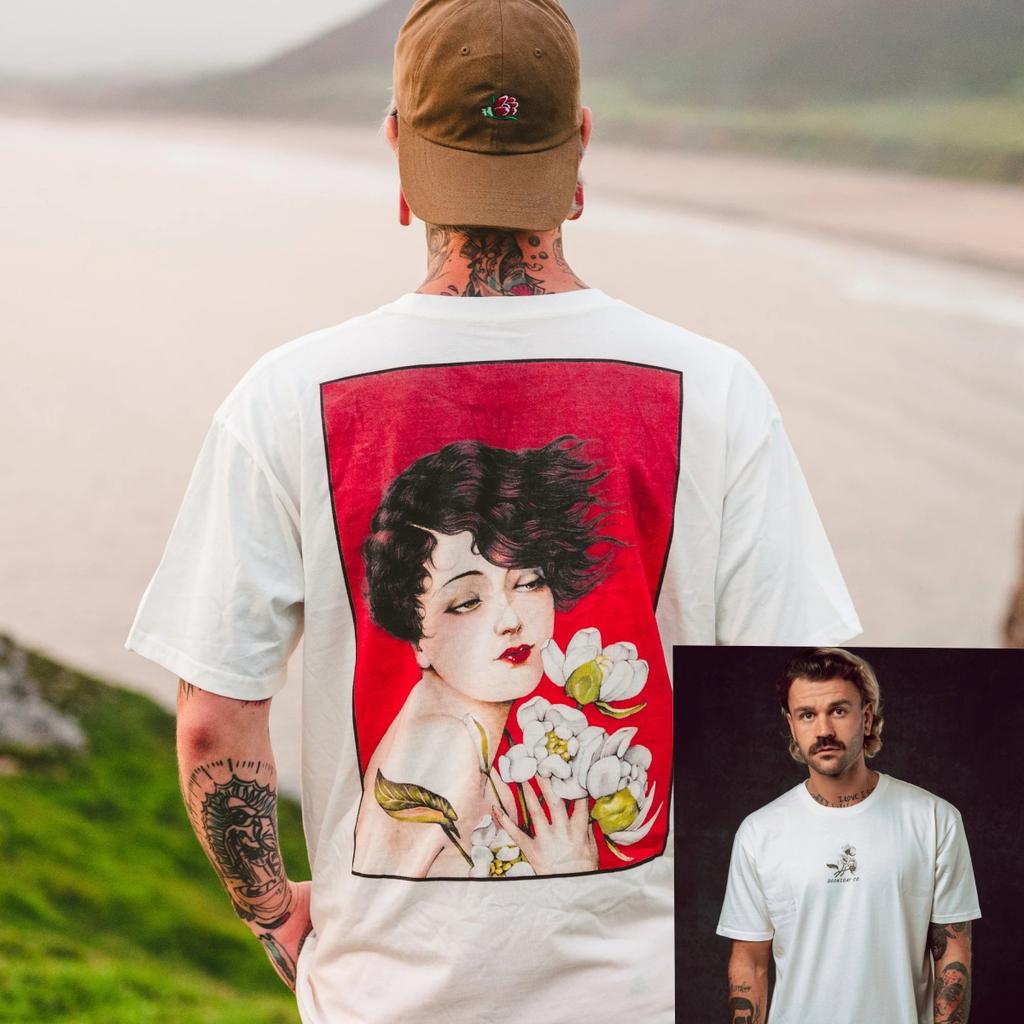 Lowbo Sullen Tattoo Art Casual TShirt Cotton Graphic Tee Unisex Unisex Summer Streetwear