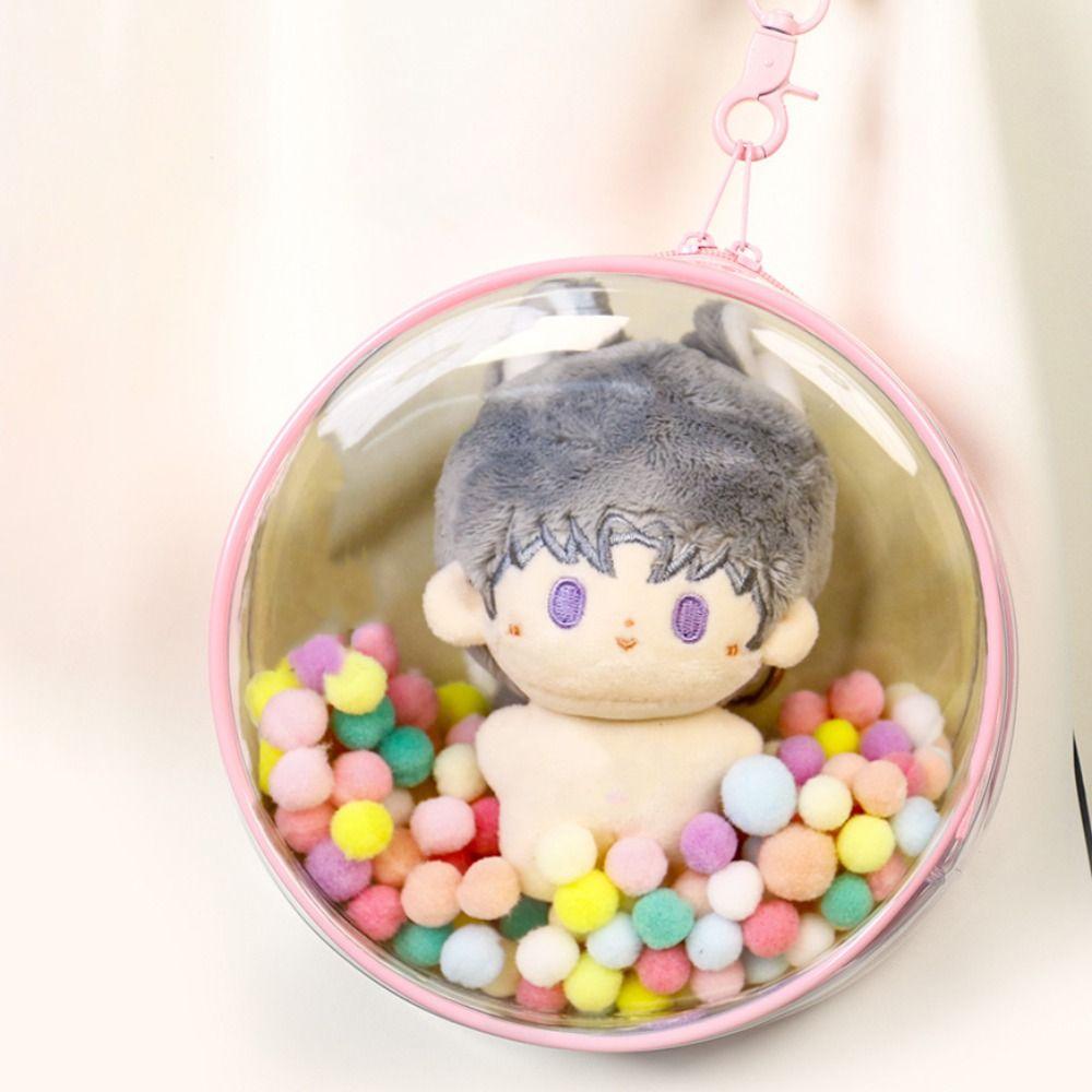 Кукольные аксессуары Прозрачная уличная сумка Многоцветный чехол для хранения Новый стиль Кукольная витрина