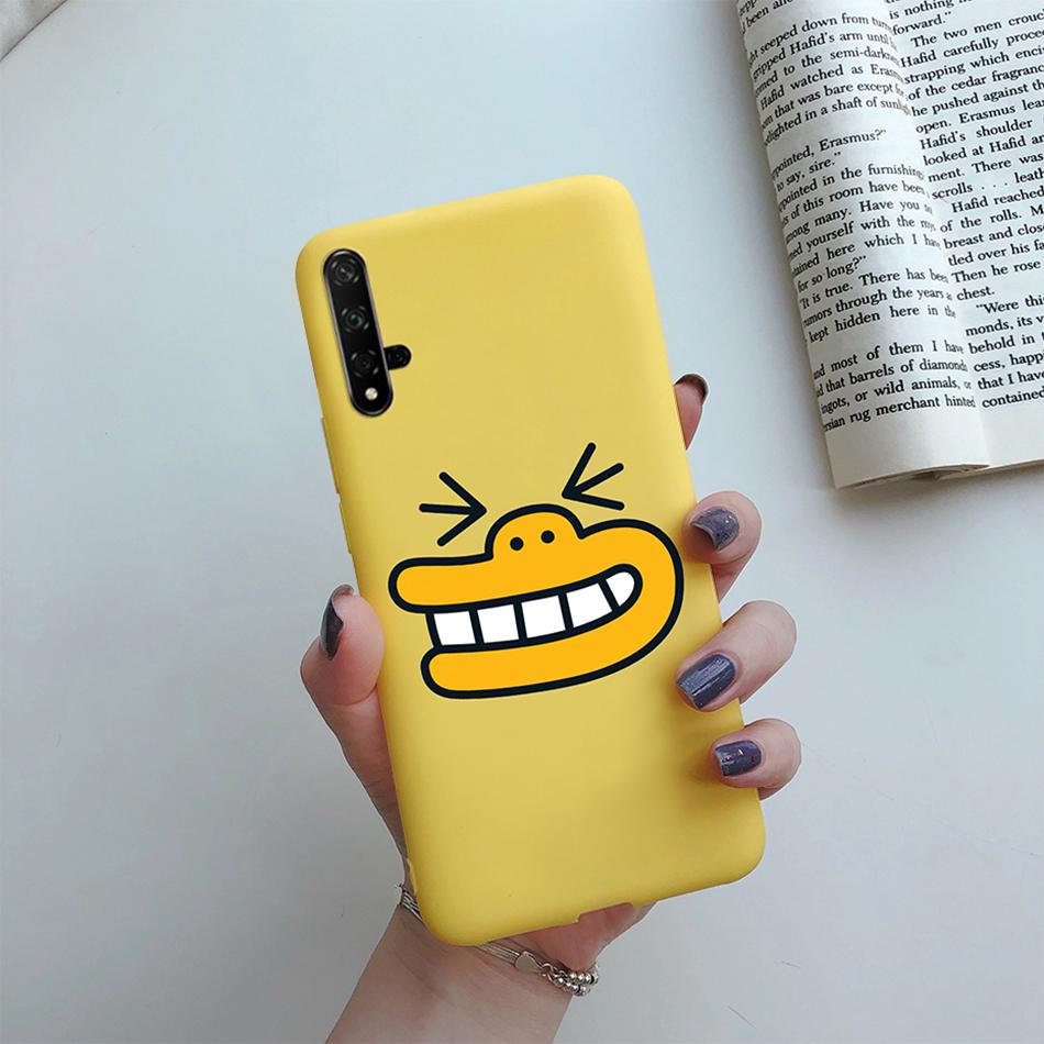 Чехол для Honor 20 Мультяшки Сердце Любви ТПУ Funda Для Huawei Honor 20 Pro Lite YAL-L21 YAL-L41 20S MAR-LX1H Задняя Крышка Чехол для Телефона