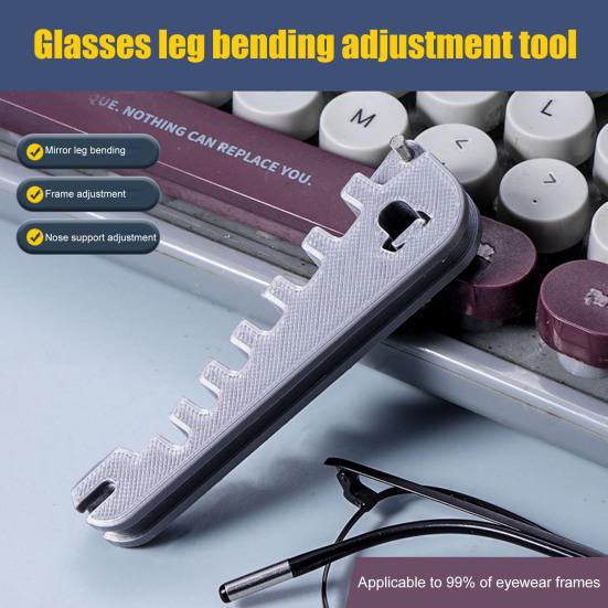Yousheng Eyeglass Curvature Adjuster Glasses Temple Arm Bender Nose Pads Adjuster Sunglasses Frame Adjuster Professional Optician Tool for DIY Glasses