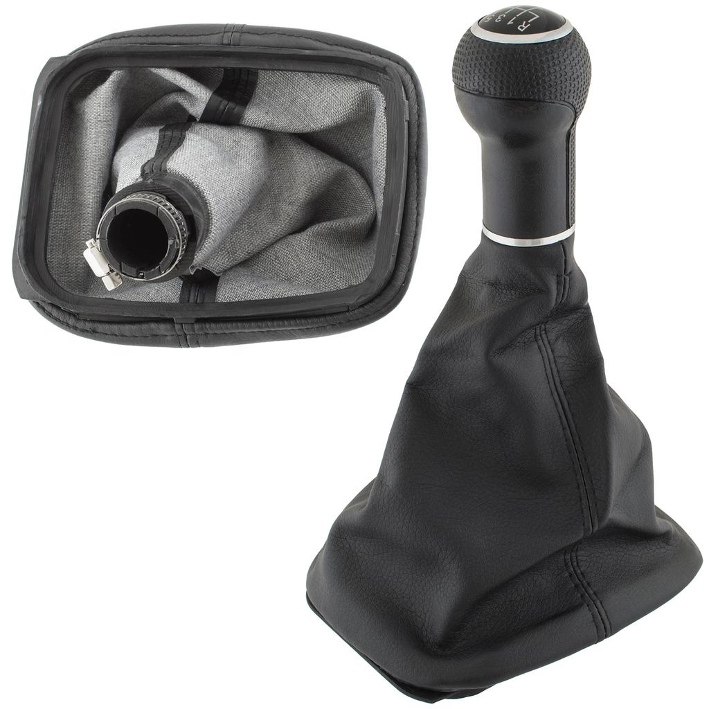 VW Golf IV 98-05 BLACK 6 SPEED GEAR SHIFT KNOB + 23MM HOLE