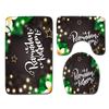 Christmas Household Bathroom Shower Curtain Four-Piece Bathroom Non-Slip Door Mat Bedroom Living Room Floor Mat Carpet