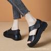 Новые стильные повседневные сандалии больших размеров на толстой подошве летние сандалии больших размеров женские ретро-уличные модные сандалии