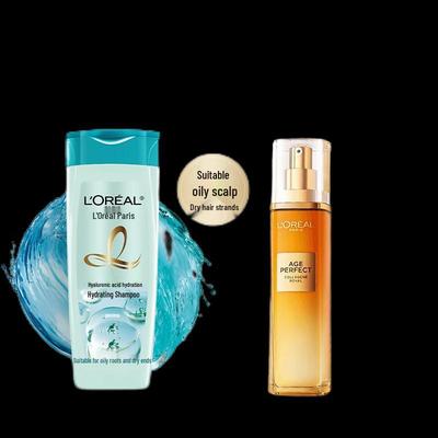 Набор L'Oréal Welfare Set 28: Шампунь с гиалуроновой кислотой и коллагеновый лосьон с цветочным медом