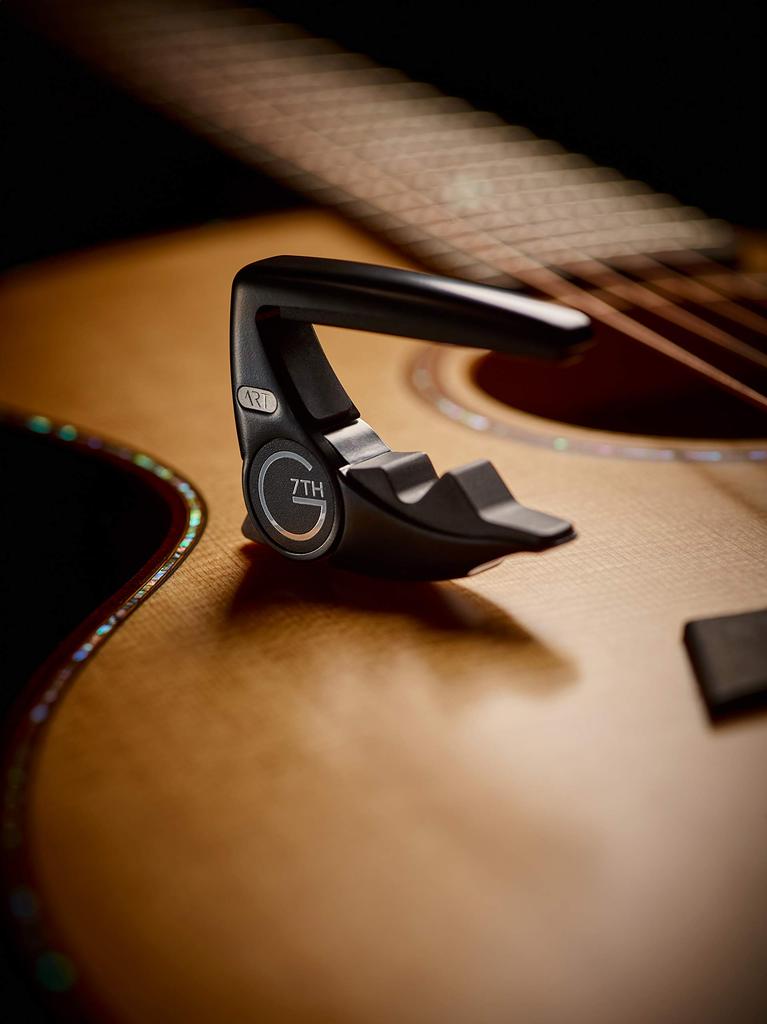 G7TH PERFORMANCE 3 ART CAPO Capo for Black [Officially Imported] 6-String Acoustic/Electric Guitars, (6-STR BLACK)