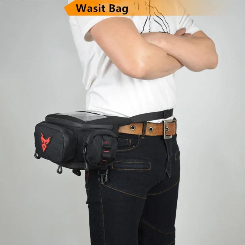 Передняя сумка для мотоцикла с сенсорным экраном, водонепроницаемая поясная сумка для мотоцикла, большая вместимость, сумка для хранения педалей для скутера, мотоцикла, мобильного телефона