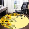 1pc Sunflowers Chair Carpet for Office, Non slip, Soft and Durable Office Rug