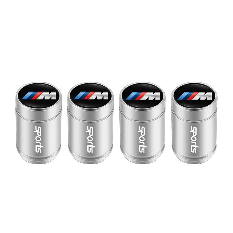BBIZ5 4Pcs Car Wheel Tire Air Valve Caps Stem Cover with Color Brand Logo For BMW X1 X3 X5 F31 F30 F10 F11 E70 F25 F01 F02 F26 F23 F45
