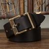 High-end Light Luxury Retro Pure Handmade First Layer Cowhide Belt Men's Fashionable All-match Genuine Leather Belt