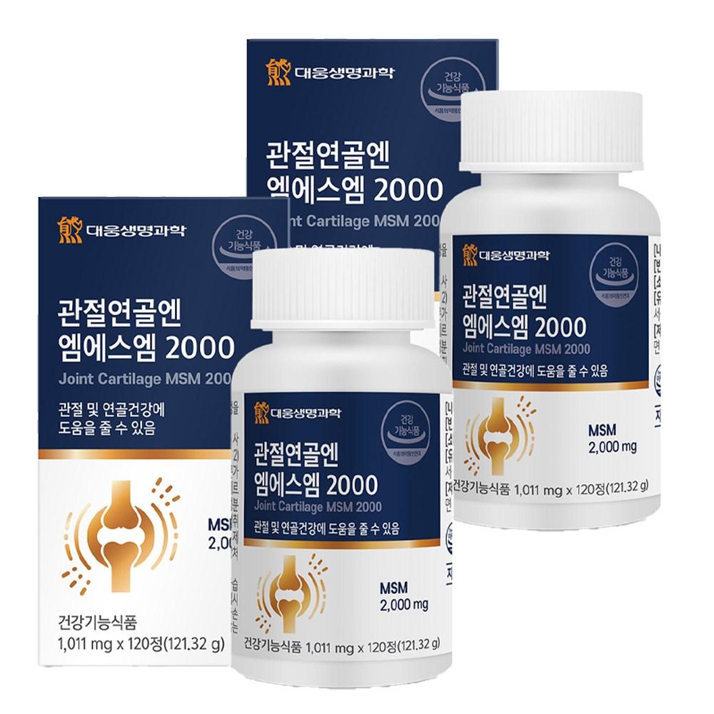 Daewoong Life Science MSM 2000 для суставов и хрящей 120 таблеток 2 шт.