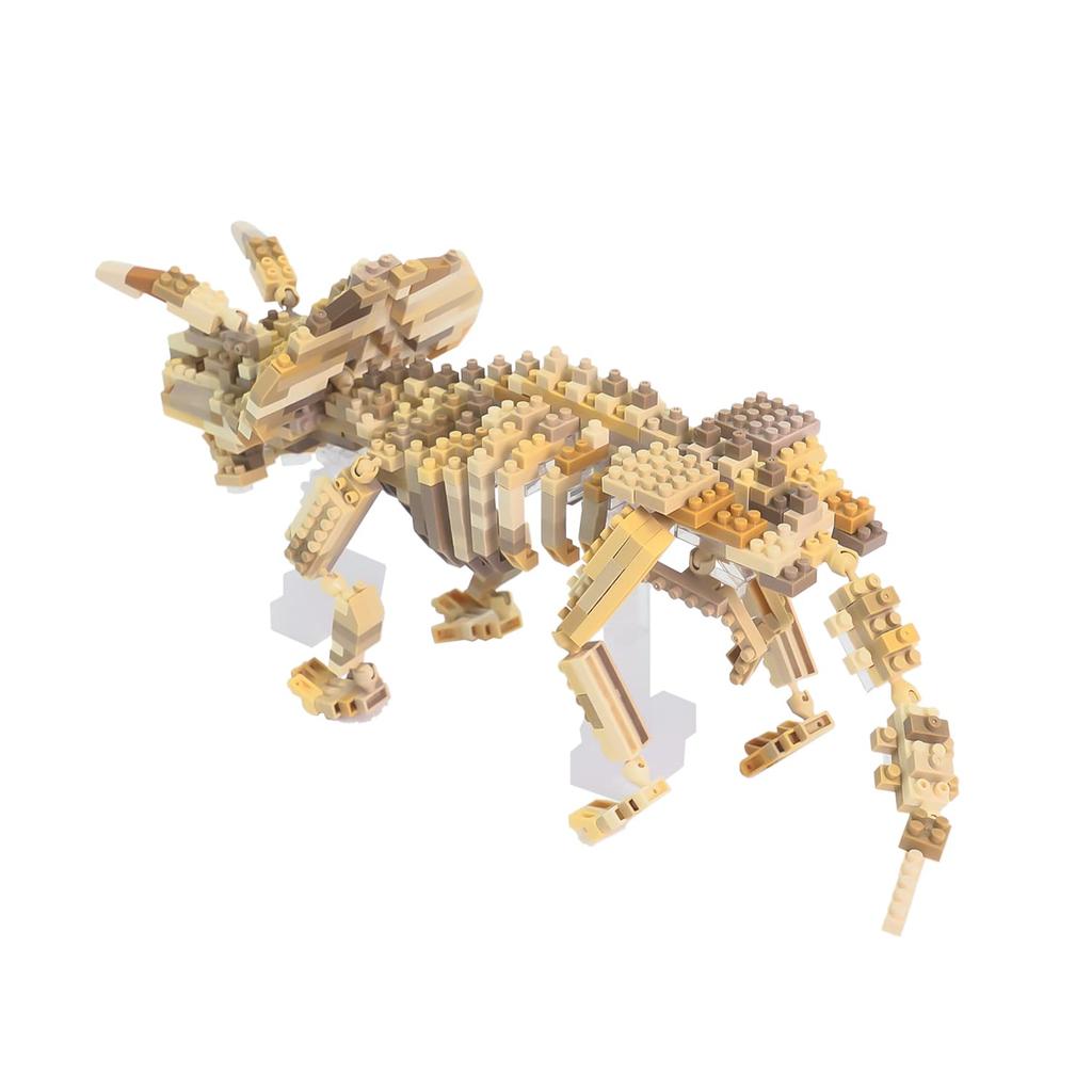 Набор из 2 моделей скелета трицератопса и трицератопса Nanoblock Dinosaur Deluxe Edition A005