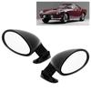 1 Pair Black Universal Side Door Rearview Mirror Vintage Car Modification Accessory