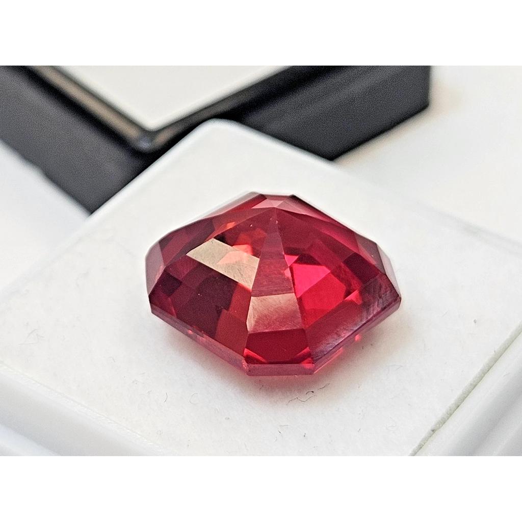 Padparadscha Sapphire For Making Ring 10-11 Ct Asscher Cut Fabulous Gemstone