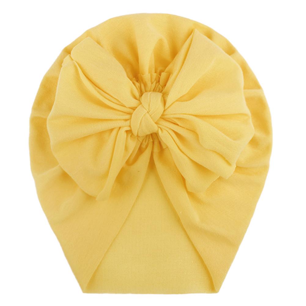Cotton Baby Hat Solid Color Big Bow Baby Girls Beanie Cap Toddler Kids Baby Boy Headwrap Caps Accessories