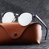 UV400 уличные круглые женские мужские солнцезащитные очки в стиле ретро в стиле стимпанк для вождения поляризованные винтажные очки ручной работы
