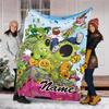 Customizable Plants vs. Zombies Throw Blanket – Personalized Name, All-Season Cozy Snug Blanket, Machine Washable, Personalized Blanket
